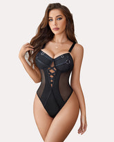 Lace Bodysuits With Snap Crotch